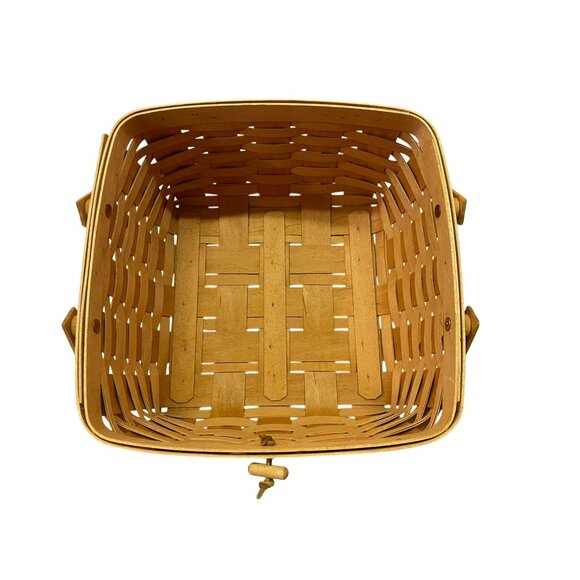 Vintage 2000 Longaberger Picnic Basket Used with Riser - Picture 12 of 16